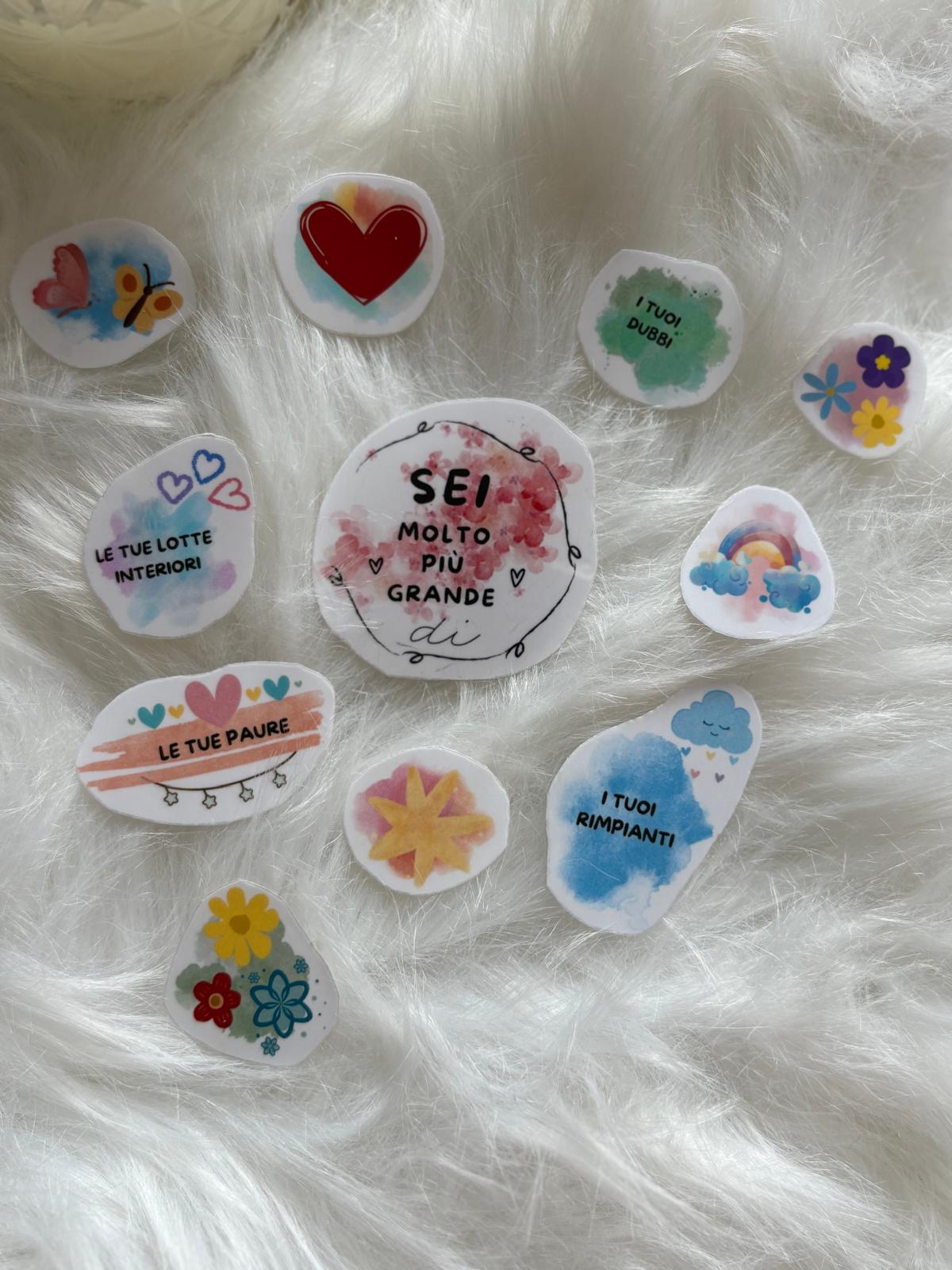 🌿 Set Stickers – "Essenze di Carta"